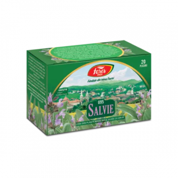 Ceai de salvie, G95, 20 plicuri - Fares