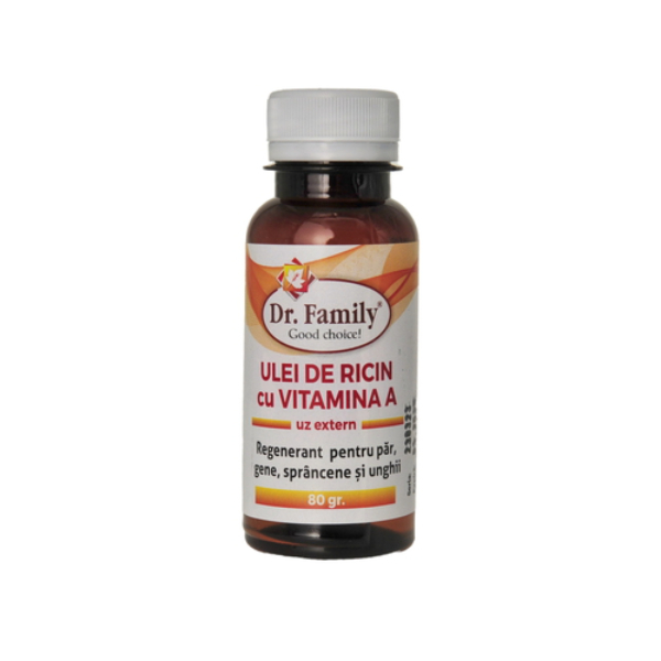 Ulei de Ricin cu Vitamina A, 80 g – Dr. Family