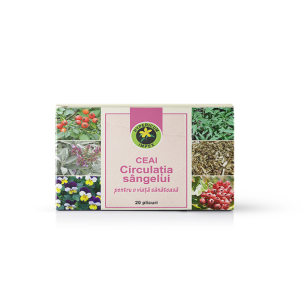 Ceai Circulatia Sangelui, 20 plicuri - Hypericum