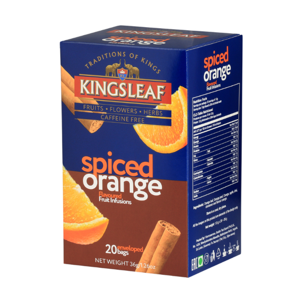 Ceai Kingsleaf Spiced Orange, 1.8 g 20 pliculete - Basilur