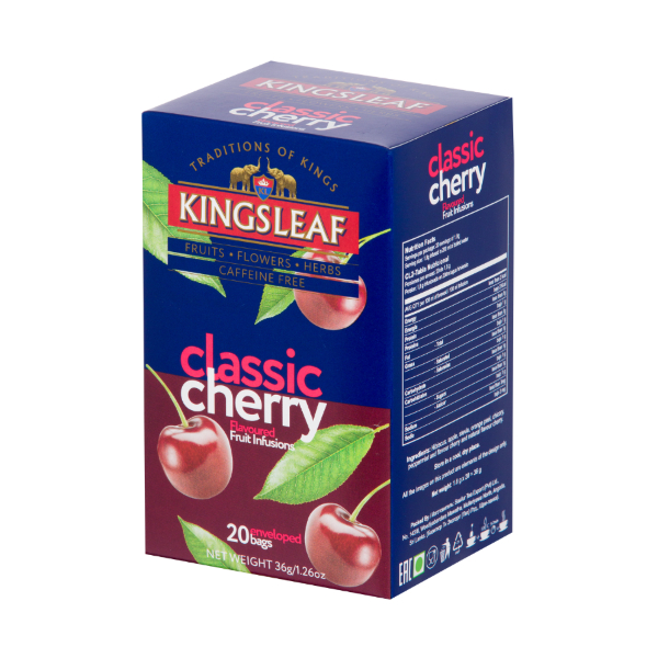 Ceai Kingsleaf Classic Cherry, 1.8 g 20 pliculete - Basilur