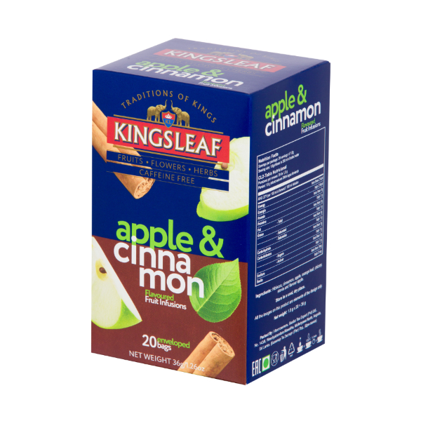 Ceai Kingsleaf Apple Cinnamon, 1.8 g 20 pliculete - Basilur