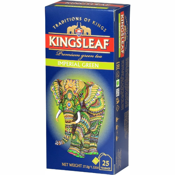 Ceai Kingsleaf Imperial Green, 1.5 g 25 pliculete - Basilur