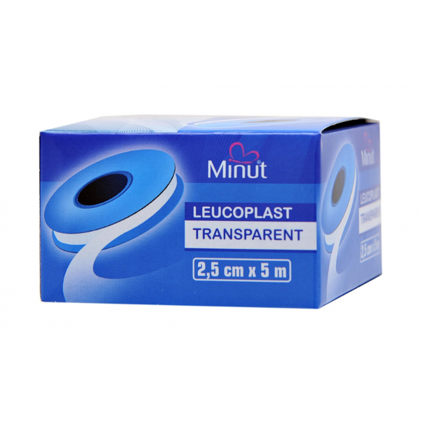 Leucoplast transparent 2.5cm x 5m - Minut