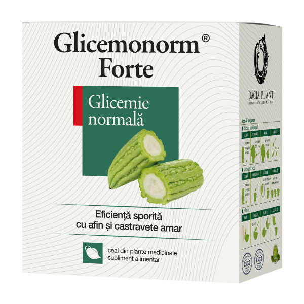 Ceai glicemonorm forte, 50 g - Dacia Plant