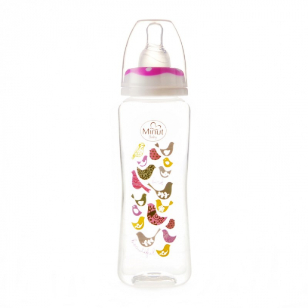 Biberon, +3 luni, 250 ml - Minut Baby