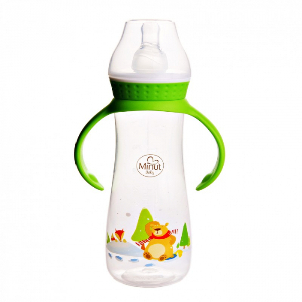 Biberon manere Povesti Urs Pacalit de Vulpe, 250 ml - Minut Baby