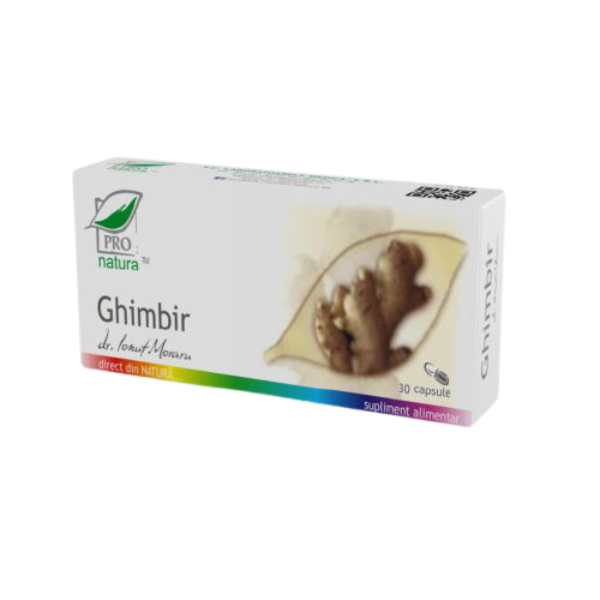 Ghimbir, 30 capsule - Pro Natura