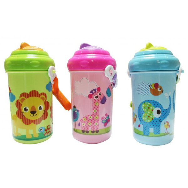 Cana cu pai si curea transport Zoo, 300 ml – 1020057 – Lorelli