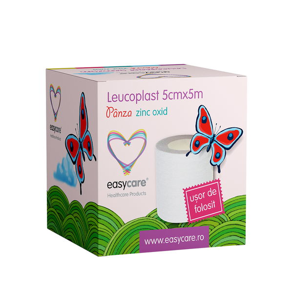 Leucoplast panza zinc oxid 5cm x 5m, EasyCare