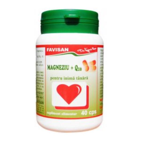 Magneziu + Q10, 40 capsule - Favisan