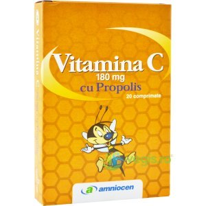 Vitamina C Propolis 180 mg, 24 comprimate - Amniocen