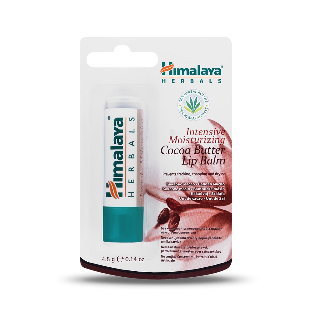 Balsam de Buze cu Unt de Cacao, 4.5 g - Himalaya