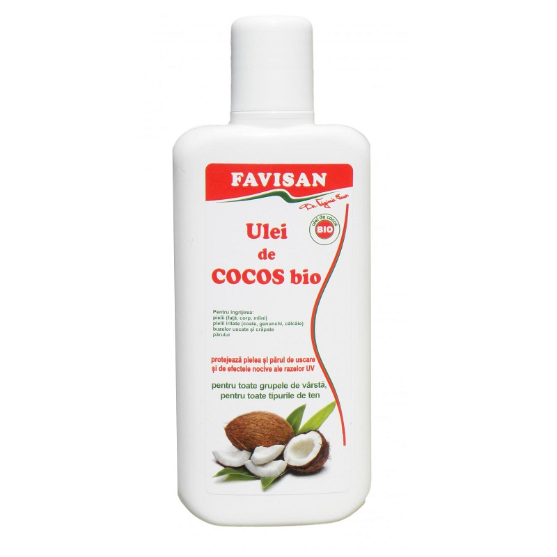 Ulei de cocos bio, 125 ml - Favisan