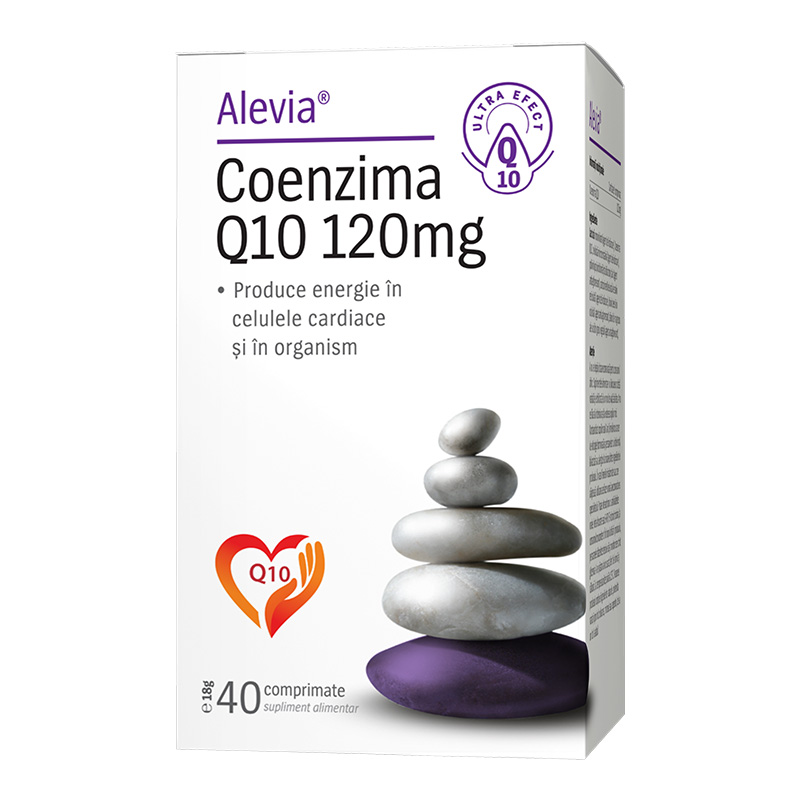 Coenzima Q10 120 mg, 40 comprimate - Alevia