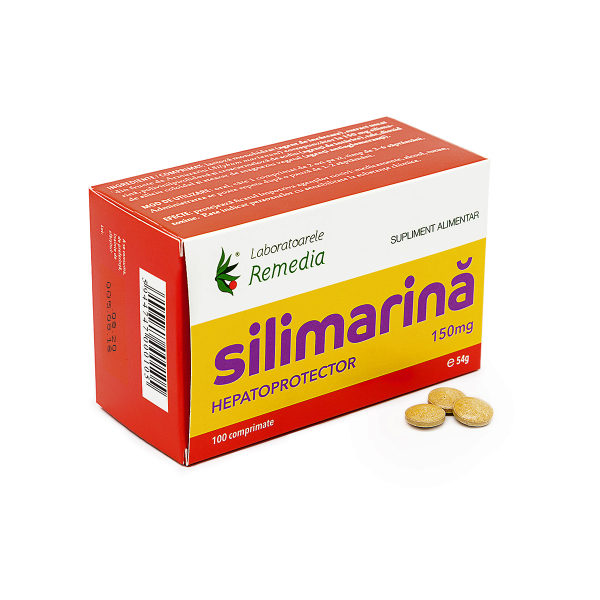 Silimarina 150mg, 100 comprimate - Remedia