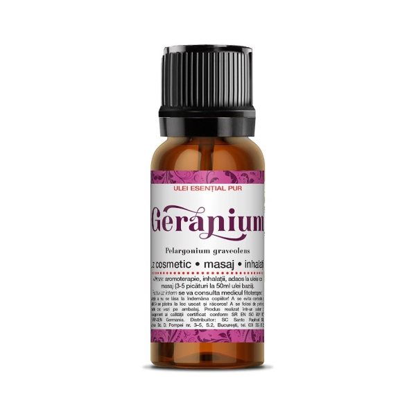 Ulei esential de geranium, 10 ml - Steaua Divina