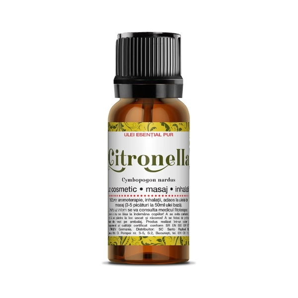 Ulei esential de citronella, 10 ml - Steaua Divina