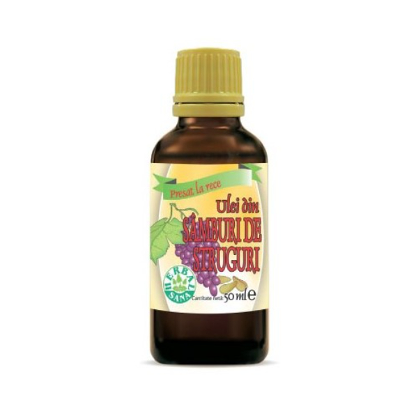 Ulei din Samburi de Struguri Presat la Rece, 50 ml - Herbavit