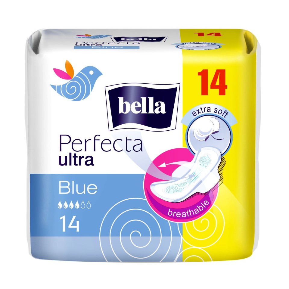 Absorbante Perfecta Slim Blue, 14 bucati – Bella