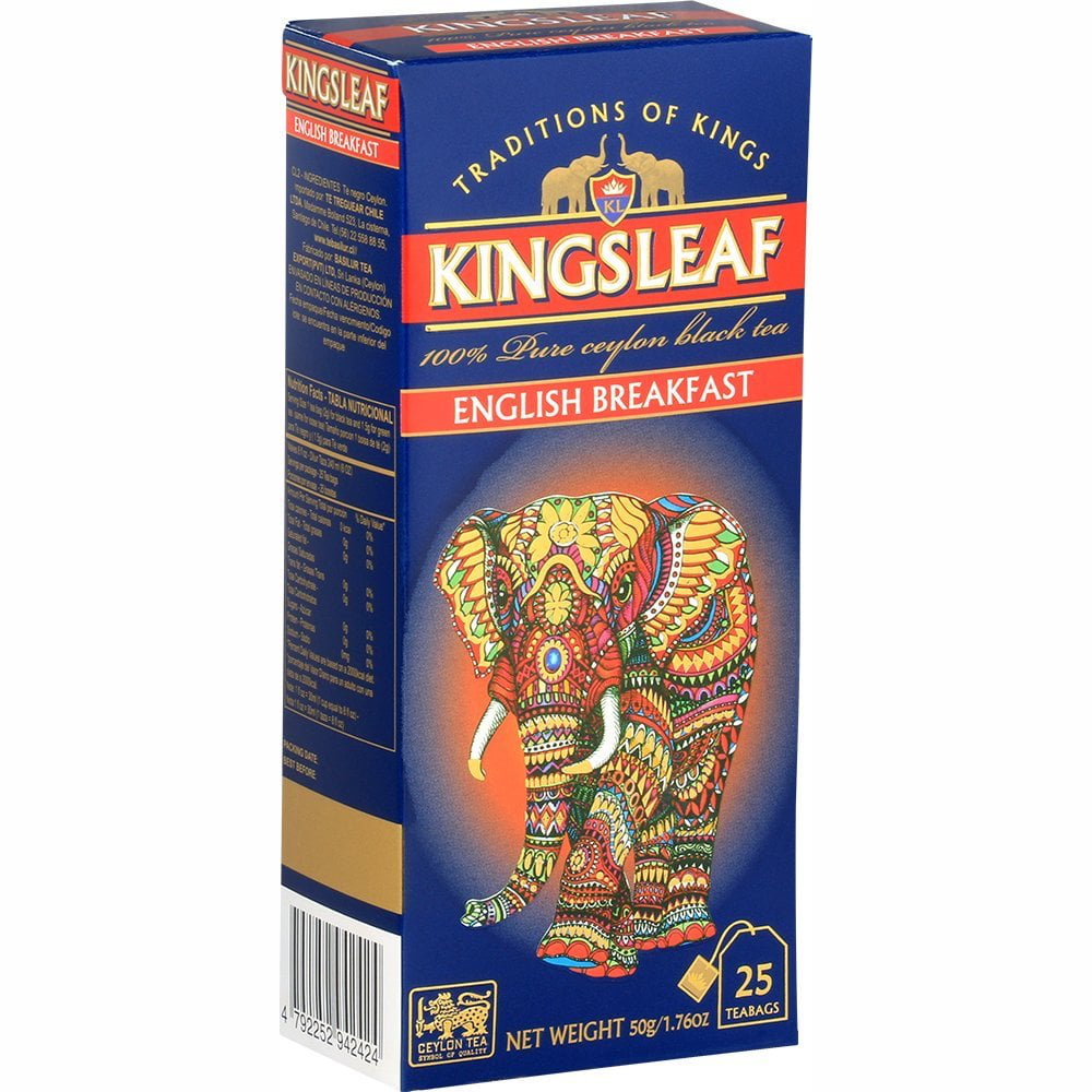 Ceai Kingsleaf English Breakfast, 2 g 25 pliculete - Basilur