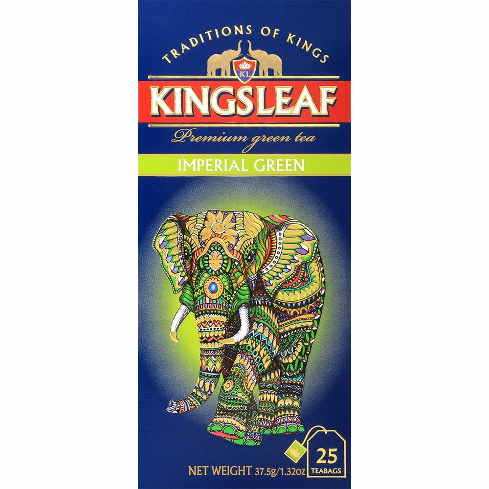 Ceai Kingsleaf Imperial Green, 1.5 g 25 pliculete - Basilur