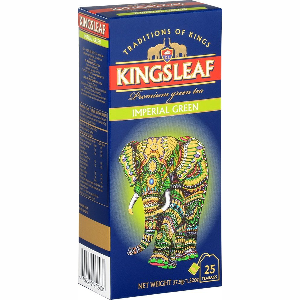 Ceai Kingsleaf Imperial Green, 1.5 g 25 pliculete - Basilur