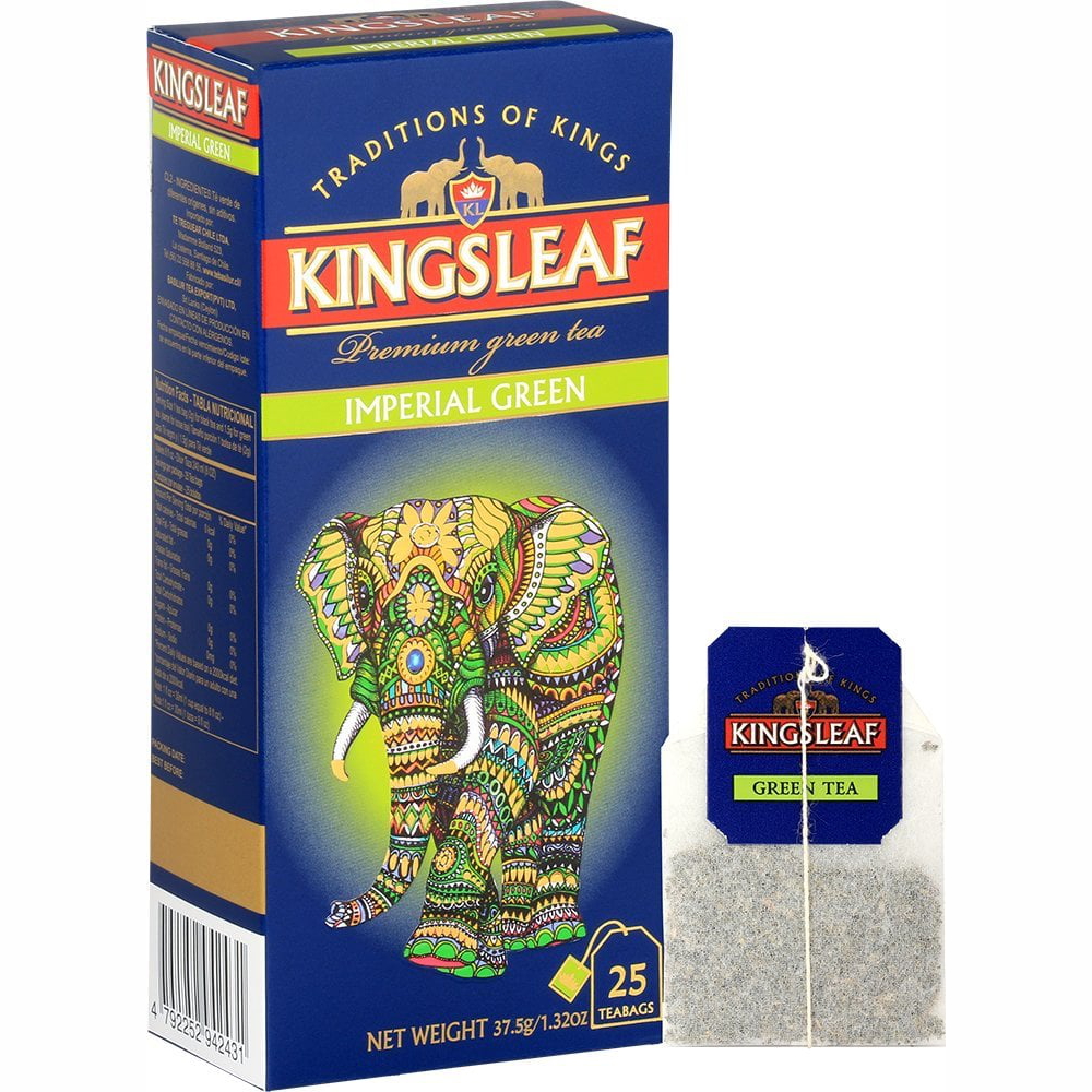 Ceai Kingsleaf Imperial Green, 1.5 g 25 pliculete - Basilur