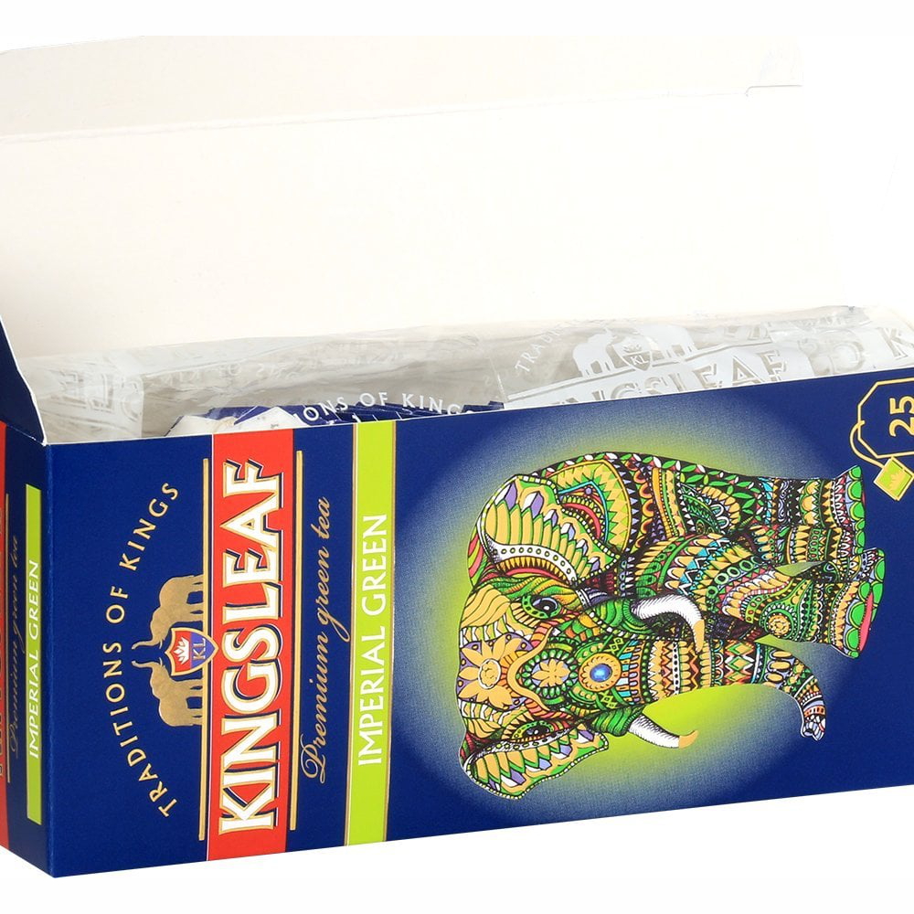 Ceai Kingsleaf Imperial Green, 1.5 g 25 pliculete - Basilur