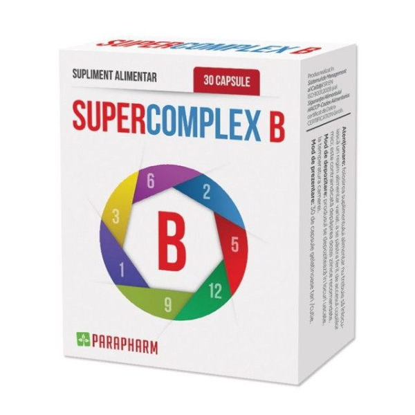 Super Complex B, 30 Capsule - Parapharm