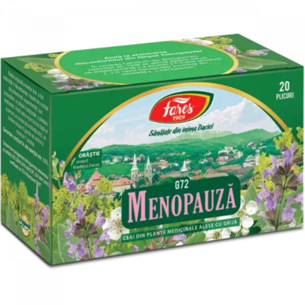 Ceai menopauza, G72, 20 plicuri - Fares