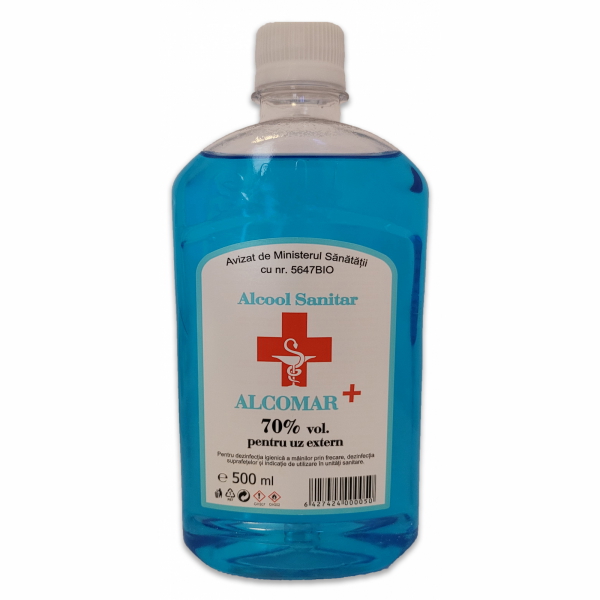 Alcool sanitar 70% 500 ml - Alcomar