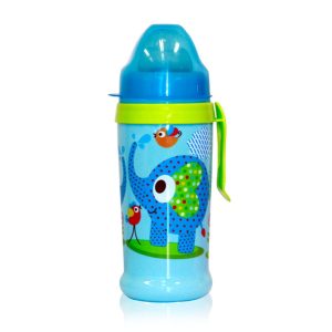 Biberon anticurgere cu clips de agatare (+6 luni), 360 ml - Lorelli