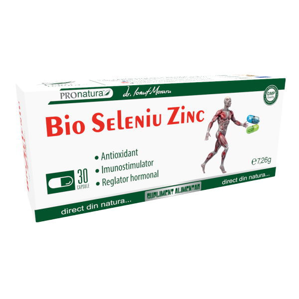 Bio seleniu zinc, 30 capsule - Pro Natura