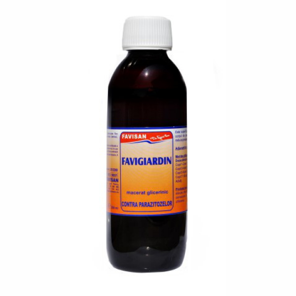 Favigiardin contra parazitozelor, 250 ml - Favisan
