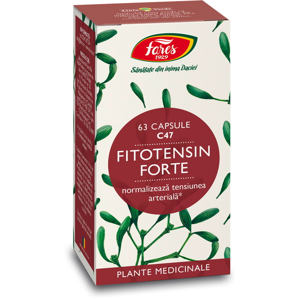 Fitotensin Forte, C47, 63 capsule – Fares