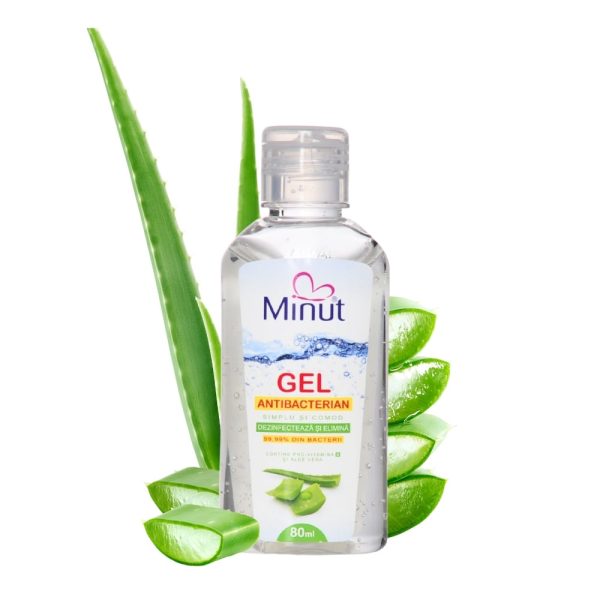 Gel Antibacterian cu Aloe Vera, Biocid, 80 ml - Minut