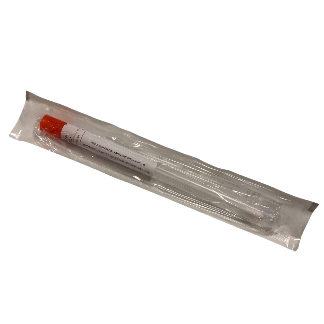 Recoltor exudat faringian steril in tub - Euromed Recoltor exudat faringian steril in tub - Euromed