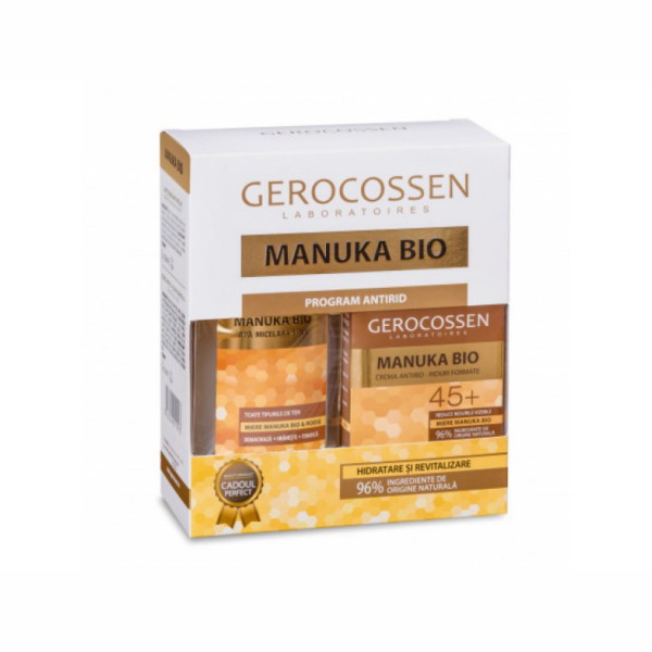 Set Manuka Bio Crema Antirid 35+ si Apa Micelara - Gerocossen