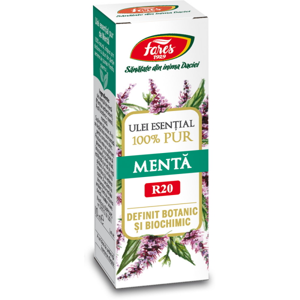 Ulei esential de menta R20, 10 ml  Fares