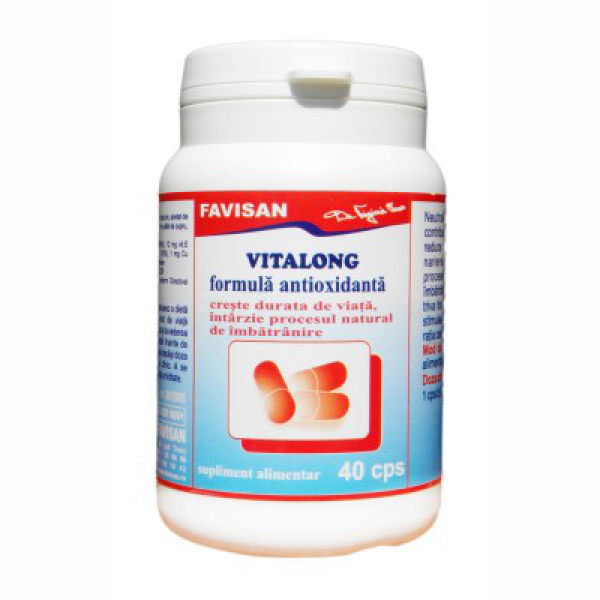 Antioxidant Vitalong, 40 capsule - Favisan