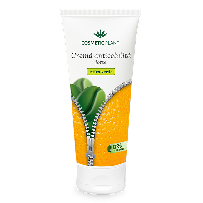 Crema anticelulita cu extract de cafea verde forte, 200 ml - Cosmetic Plant