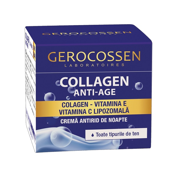 Collagen Crema Antirid de Noapte T/TT, 50 ml - Gerocossen
