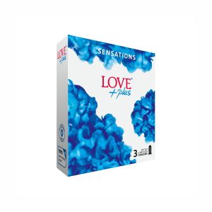 Prezervative Sensation Dotted, 3 Bucati - Love Plus