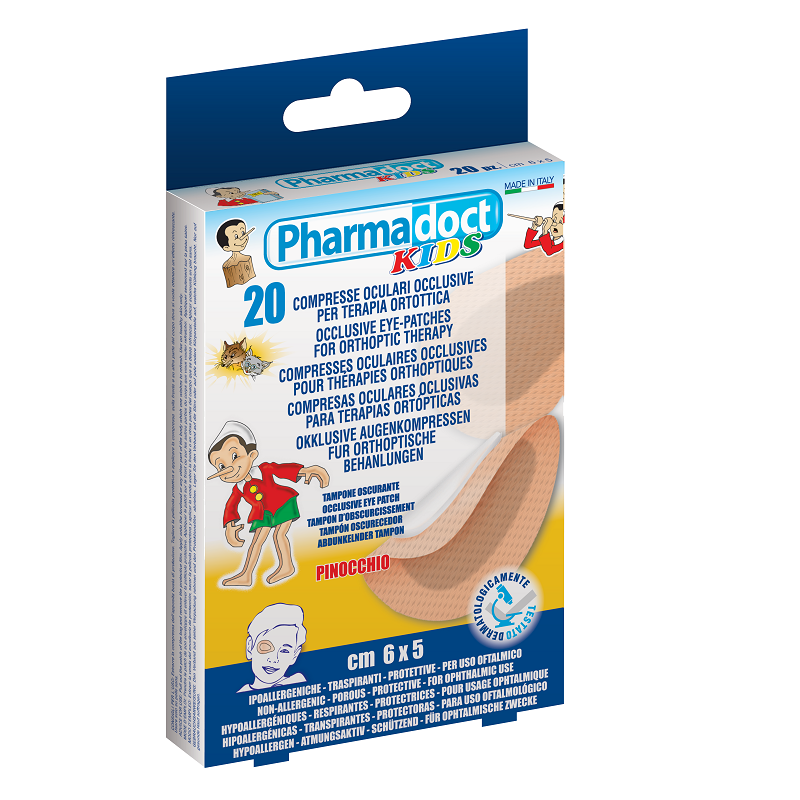 Plasturi oculari sterili - copii, 20 bucati - Pharmadoct