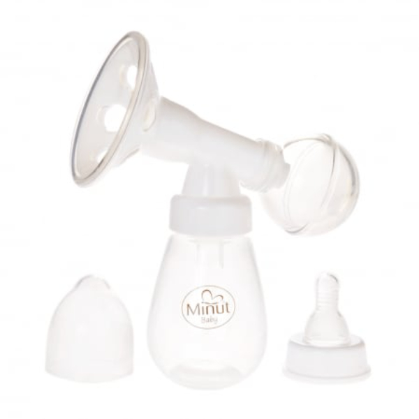 Pompa de san manuala cu biberon – Minut Baby