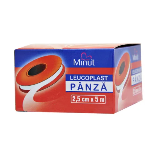 Leucoplast panza 2.5cm x 5m - Minut