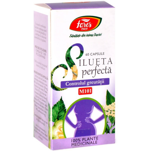 Silueta Perfecta Controlul Greutatii, M101, 60 capsule – Fares