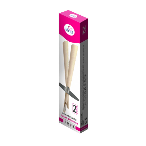 Conuri pentru urechi Cleanear, 2 bucati - Minut