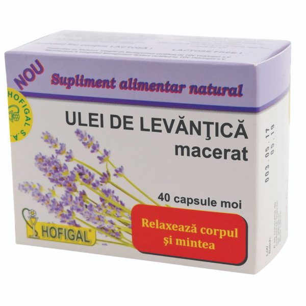 Ulei de Levantica, 40 capsule - Hofigal